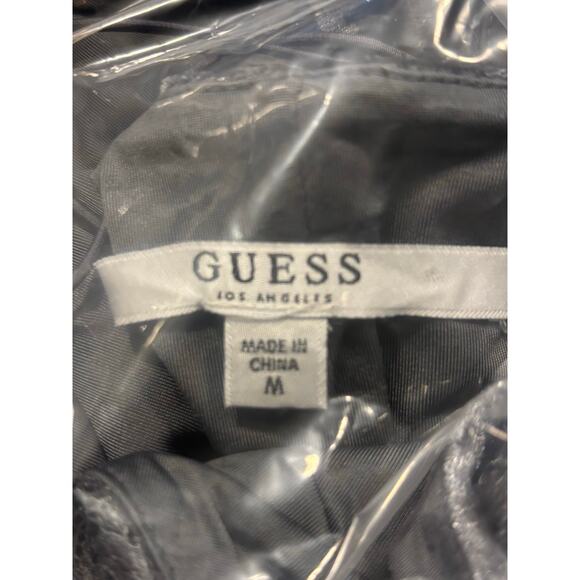 Vintage Guess crushed velvet and lace mini dress, size - Picture 9 of 9